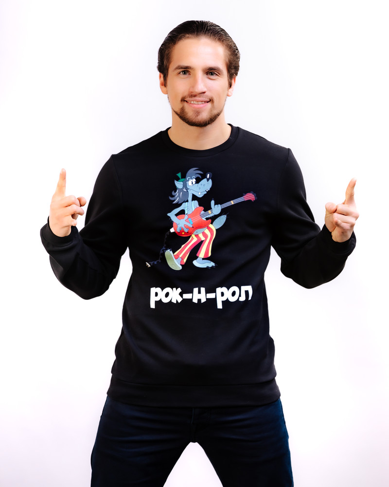 ROK N ROL SWEATSHIRT BLACK