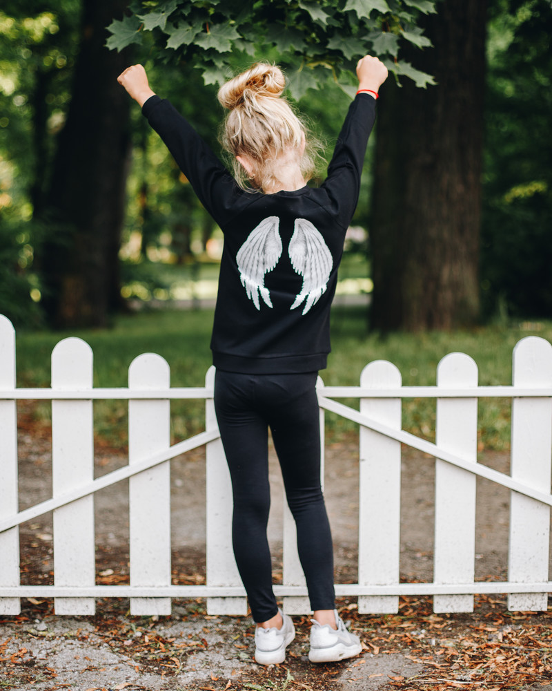 ANGEL KIDS SWEASHIRT BLACK