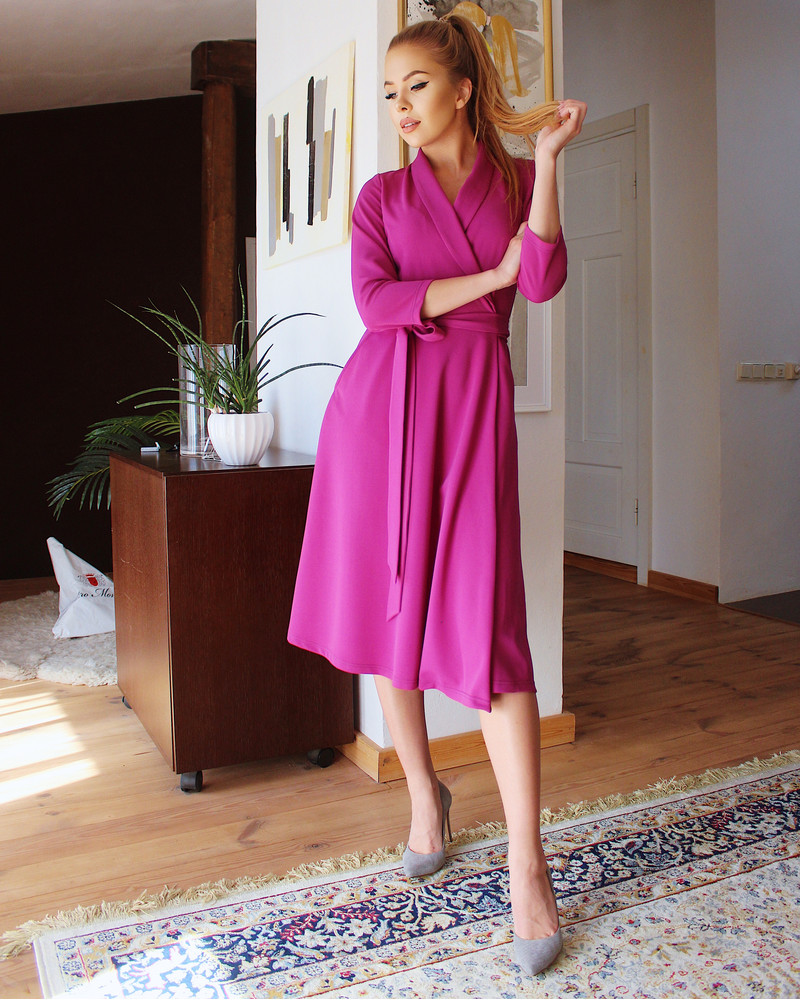 MOON MIDI DRESS PURPLE