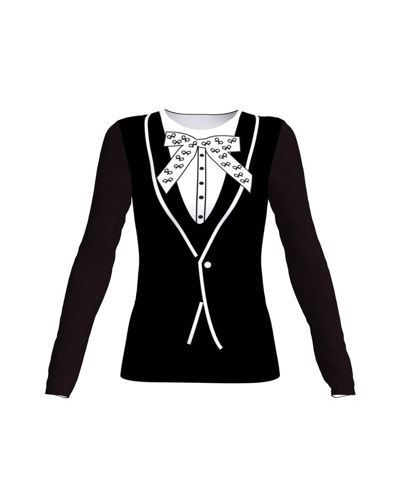 TD BOW SUIT BLOUSE