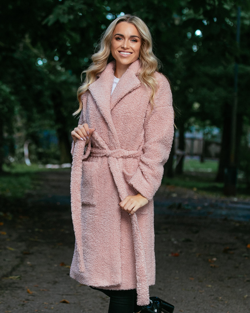 PASTEL PINK FURRY DREAMY COAT