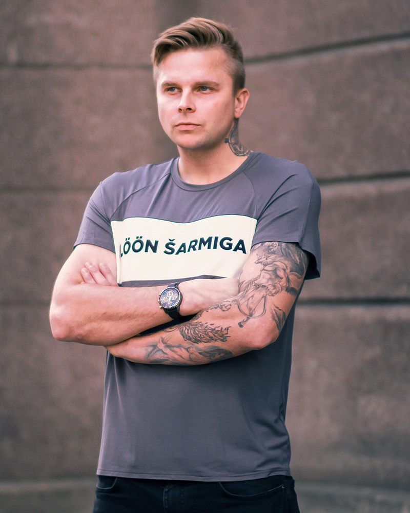MEN LÖÖN ŠARMIGA T-SHIRT GREY