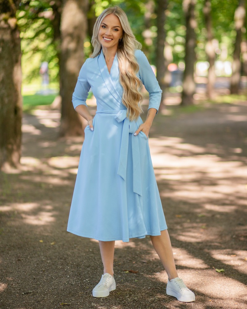 MOON MIDI DRESS SKY BLUE