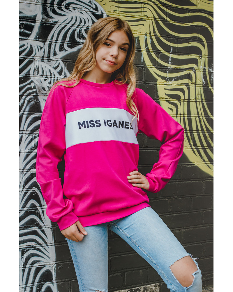 MISS IGANES KIDS SWEATSHIRT FUCHSIA
