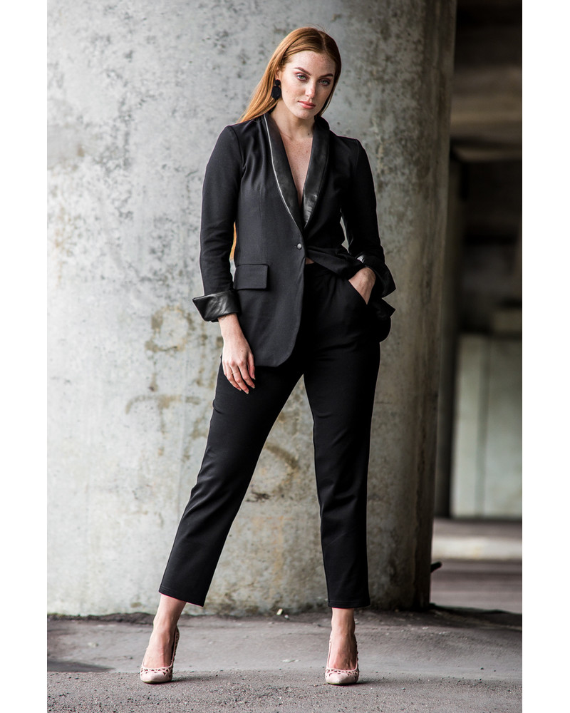 SKINNY TROUSERS BLACK