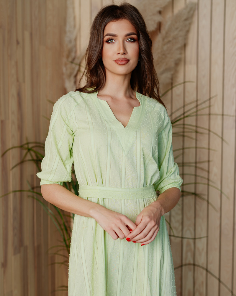 SUMMER COMET MAXI DRESS LIME