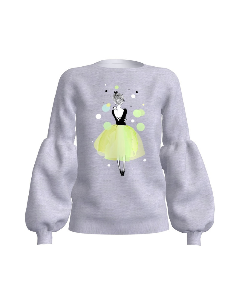 SPRING GIRL ALICE SWEATSHIRT LIGHT GREY