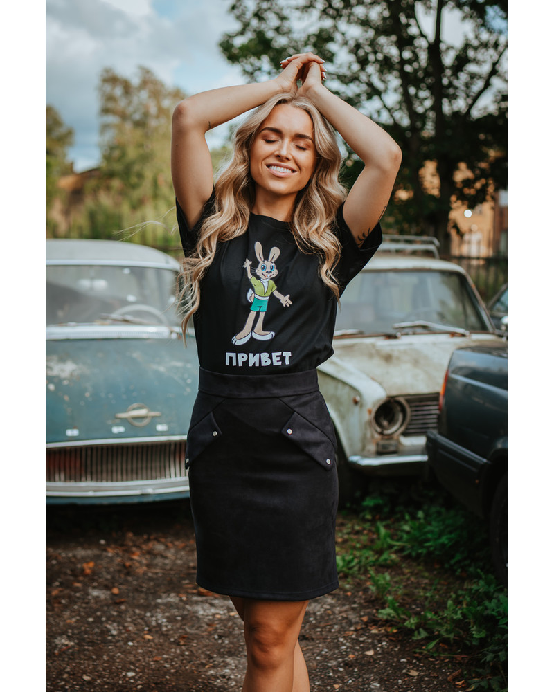 PRIVET BLACK T-SHIRT