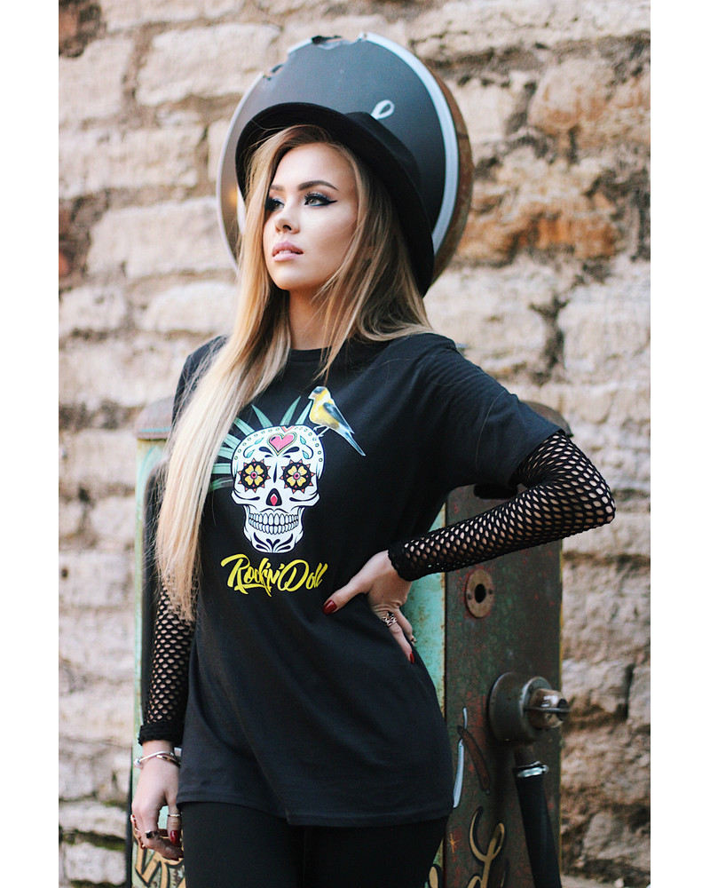 ROCK N DOLL T-SHIRT BLACK