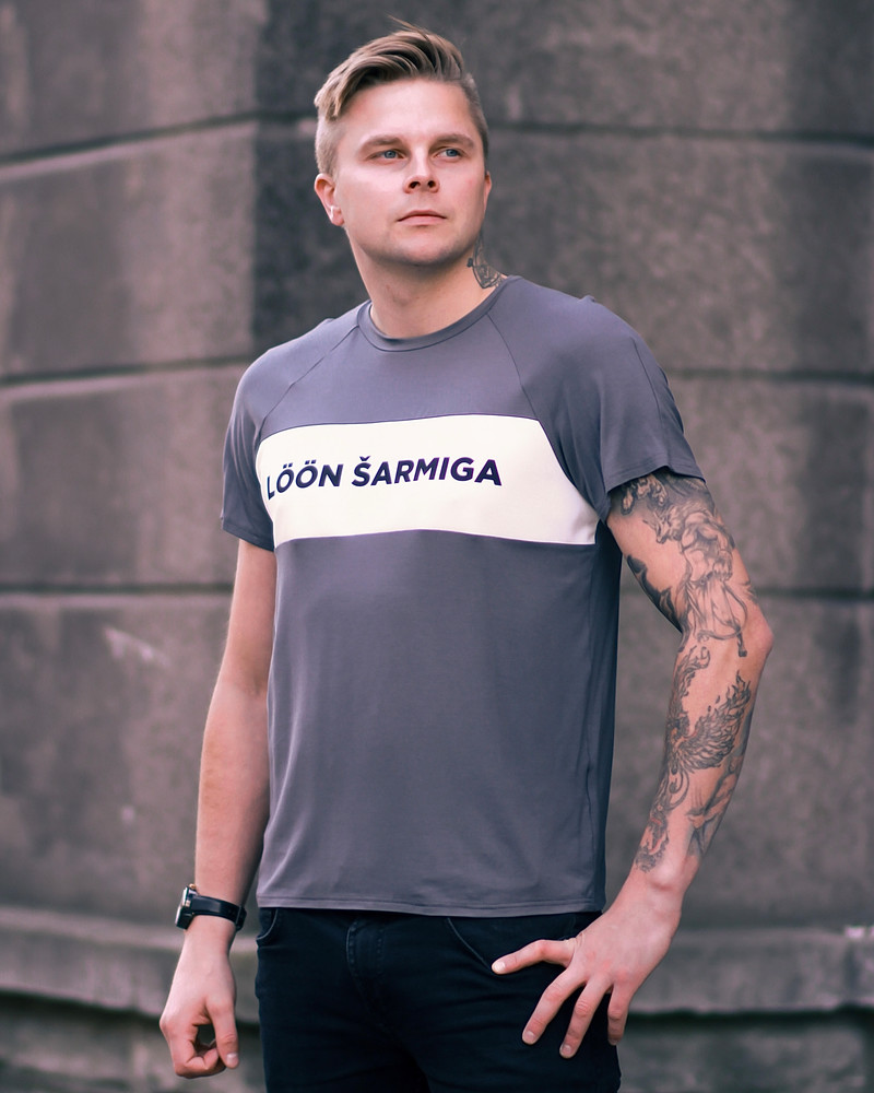 MEN LÖÖN ŠARMIGA T-SHIRT GREY