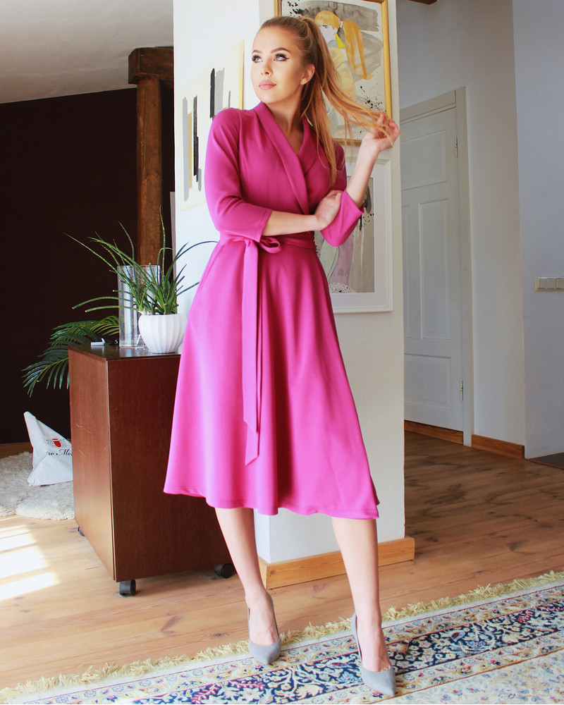 MOON MIDI DRESS PURPLE