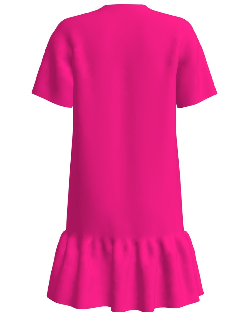QUEEN OF JUNGEL FRILL DRESS FUCHSIA