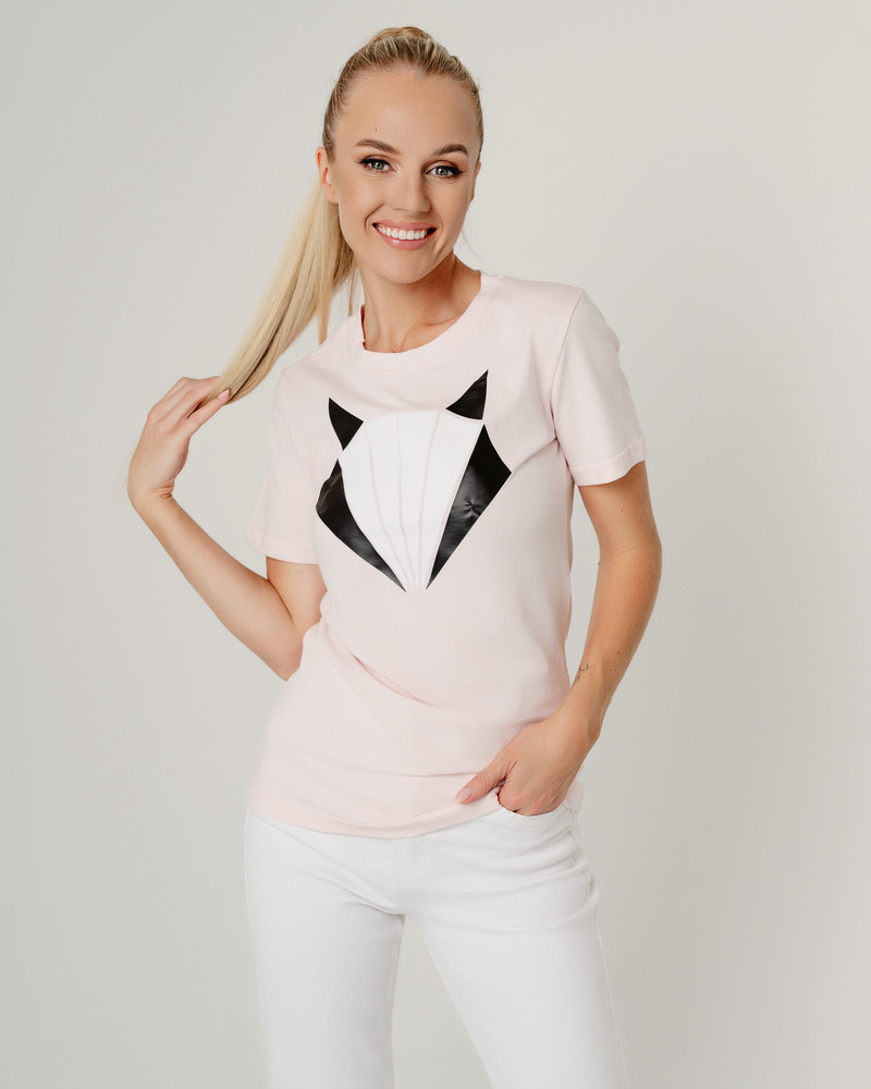 FOX SLIM T-SHIRT PEACHY PINK