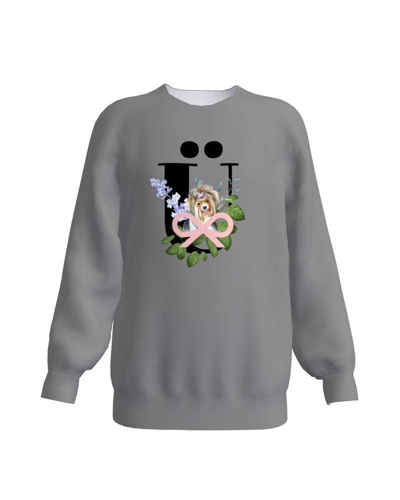 LETTER Ü KIDS SWEATSHIRT DARK GREY