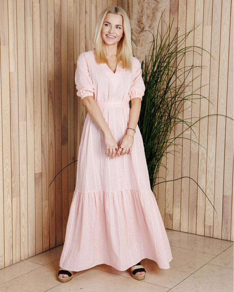 SUMMER COMET MAXI DRESS PINK