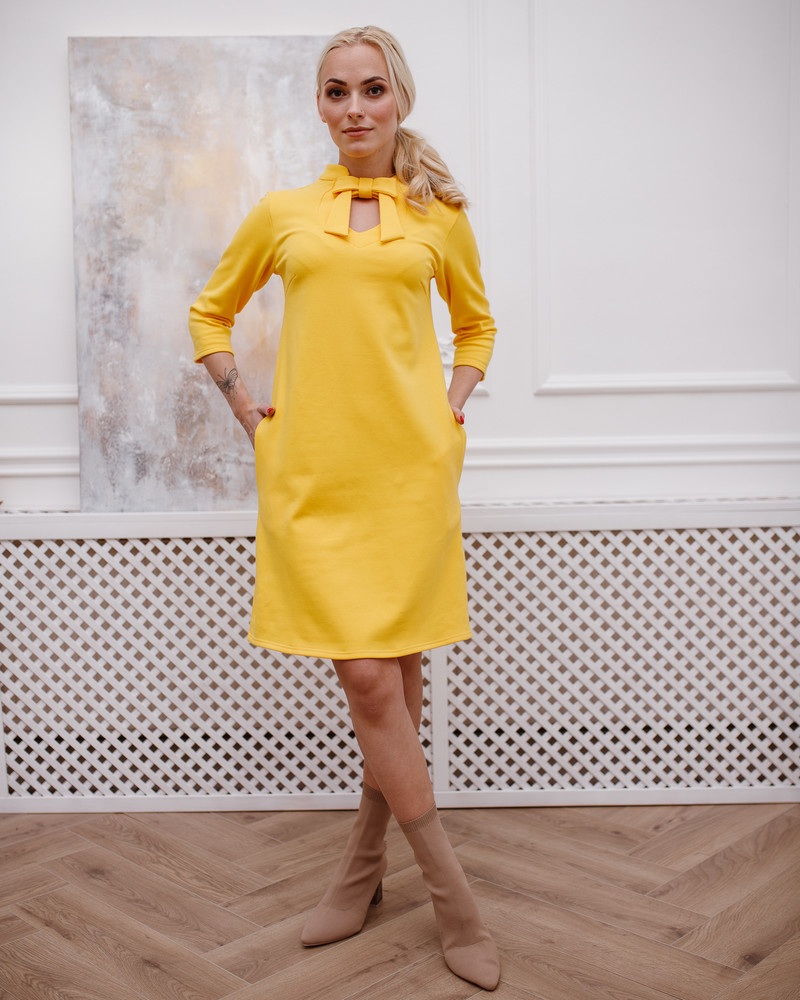 DOLLABLE QUARTER DRESS YELLOW
