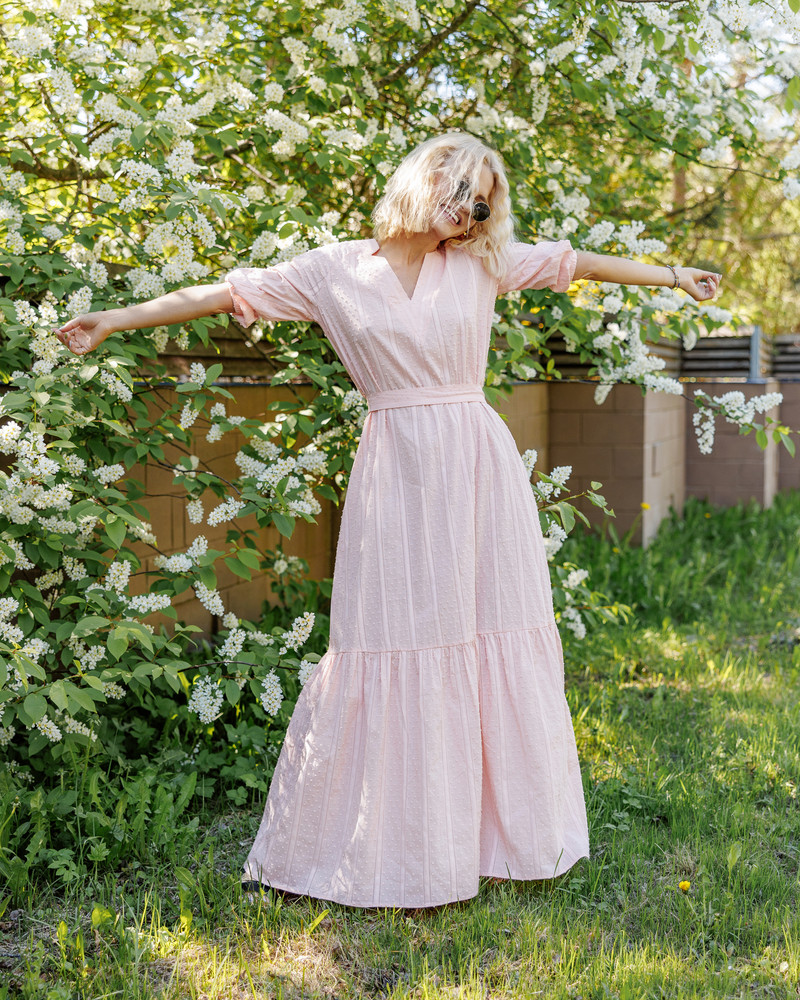 SUMMER COMET MAXI DRESS PINK