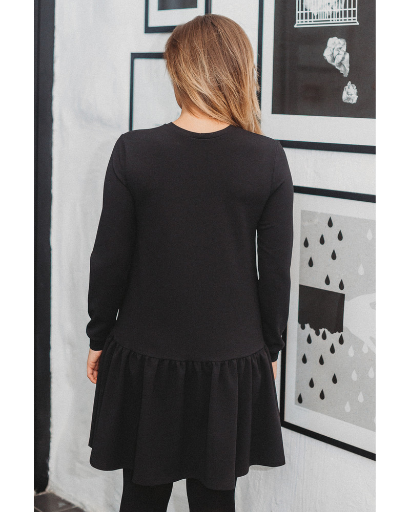 CUSTOM BLACK SWEATERDRESS