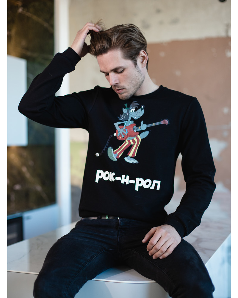 ROK N ROL SWEATSHIRT BLACK