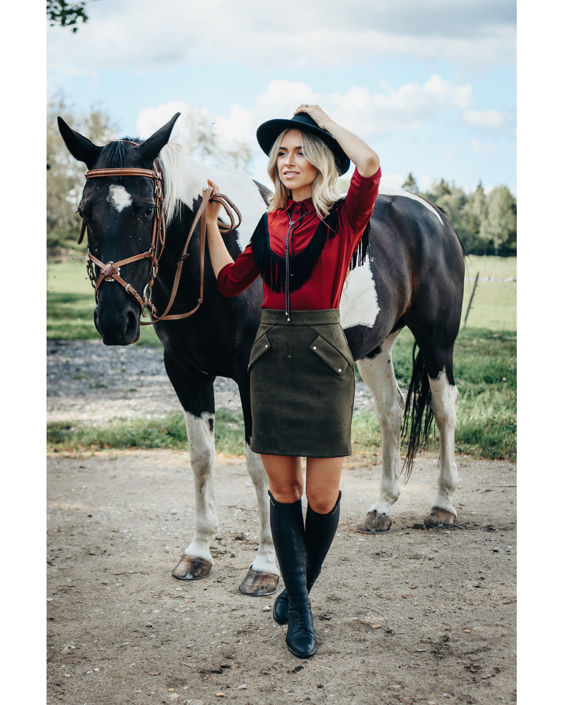 BORDEAUX FRINGE SHIRT