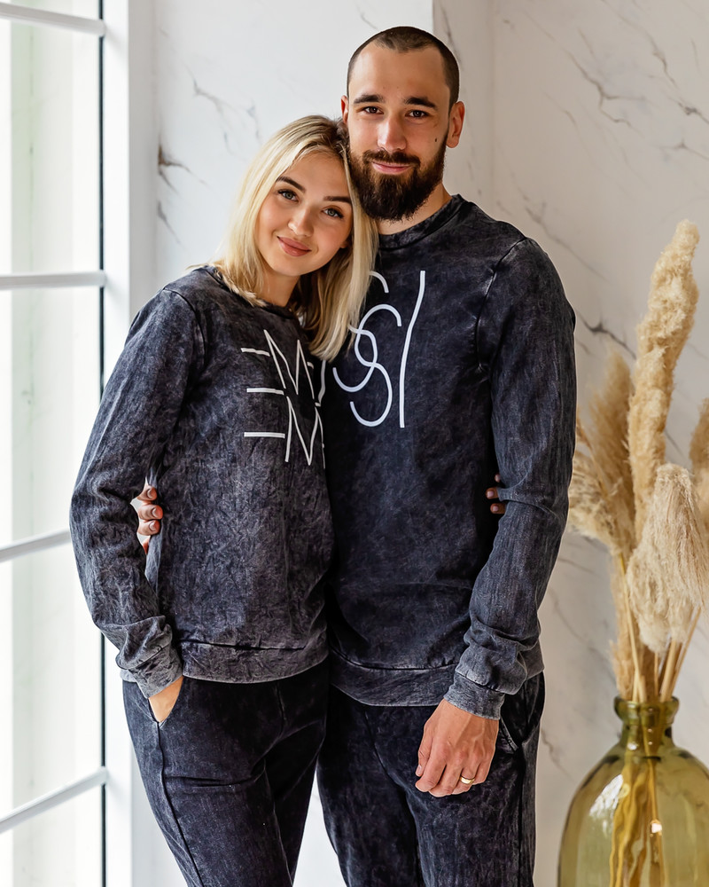 ISSI MEN SWEATSHIRT ACID WASH