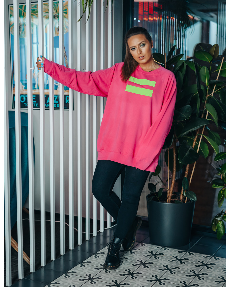 GREEN VÕRDSUS SWEATSHIRT FUCHSIA