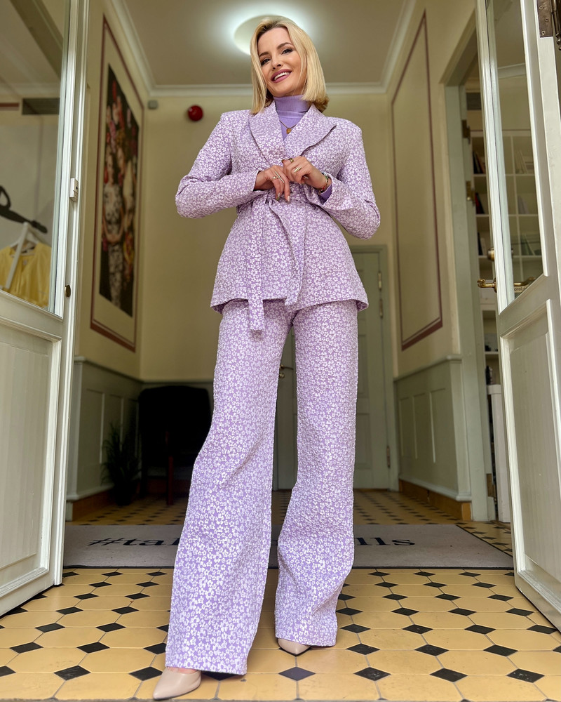 FLOWER POWER SUIT LILAC TROUSERS
