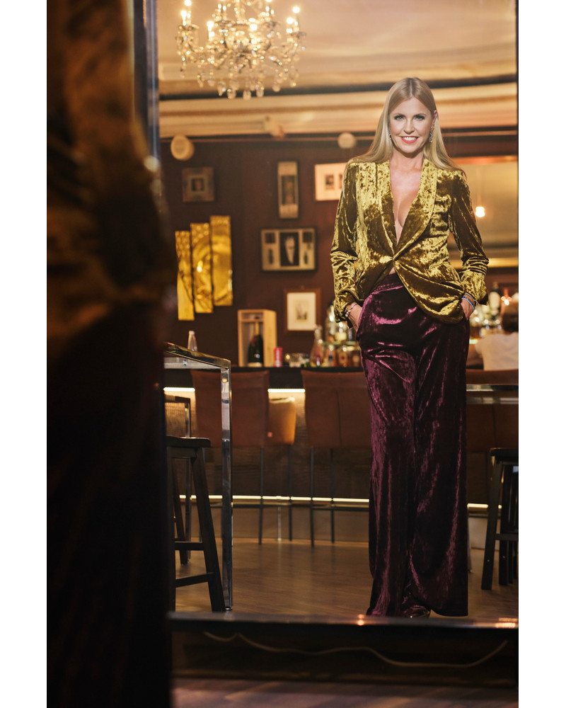 MUSTARD YELLOW VELVET JACKET