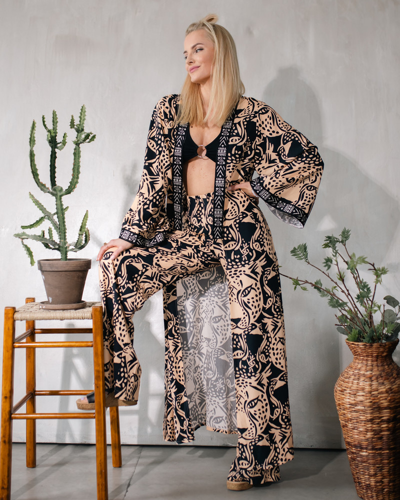LETRIBE UNISEX KIMONO TIGER