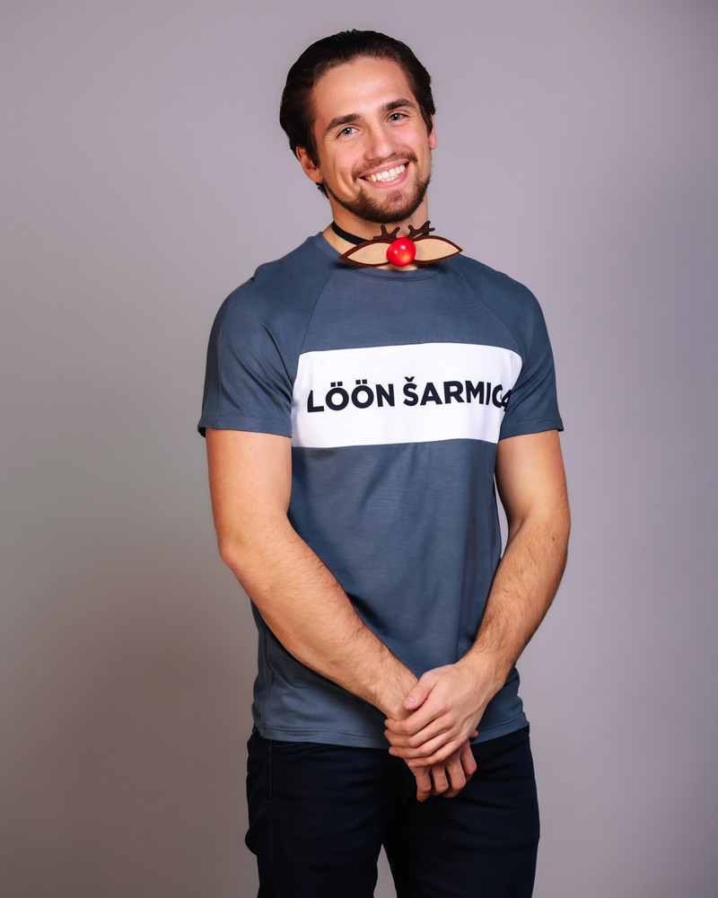 MEN LÖÖN ŠARMIGA T-SHIRT GREY