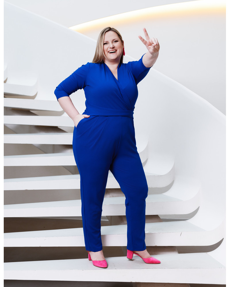 ELEGANT JUMPSUIT ELECTRIC BLUE