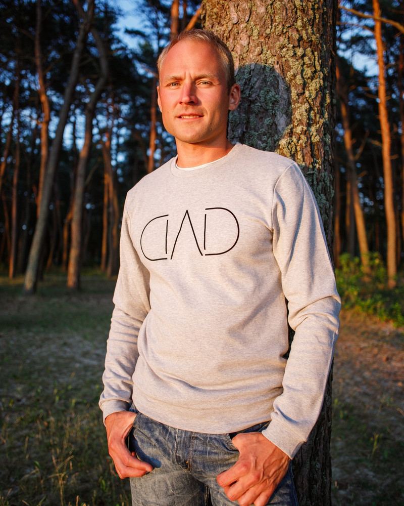 DAD SWEATSHIRT LIGHT GREY