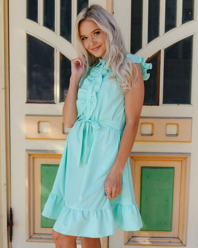 FRILL DRESS MINT