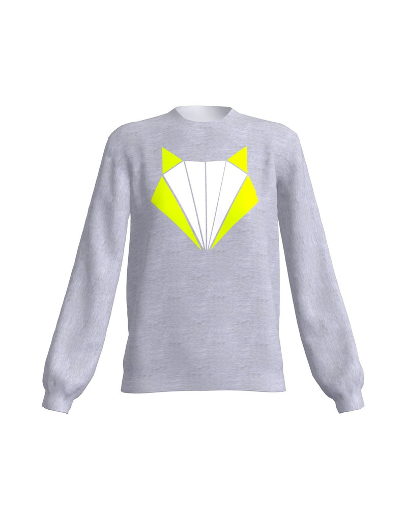 COLOR FOX SWEATSHIRT LIGHT GREY