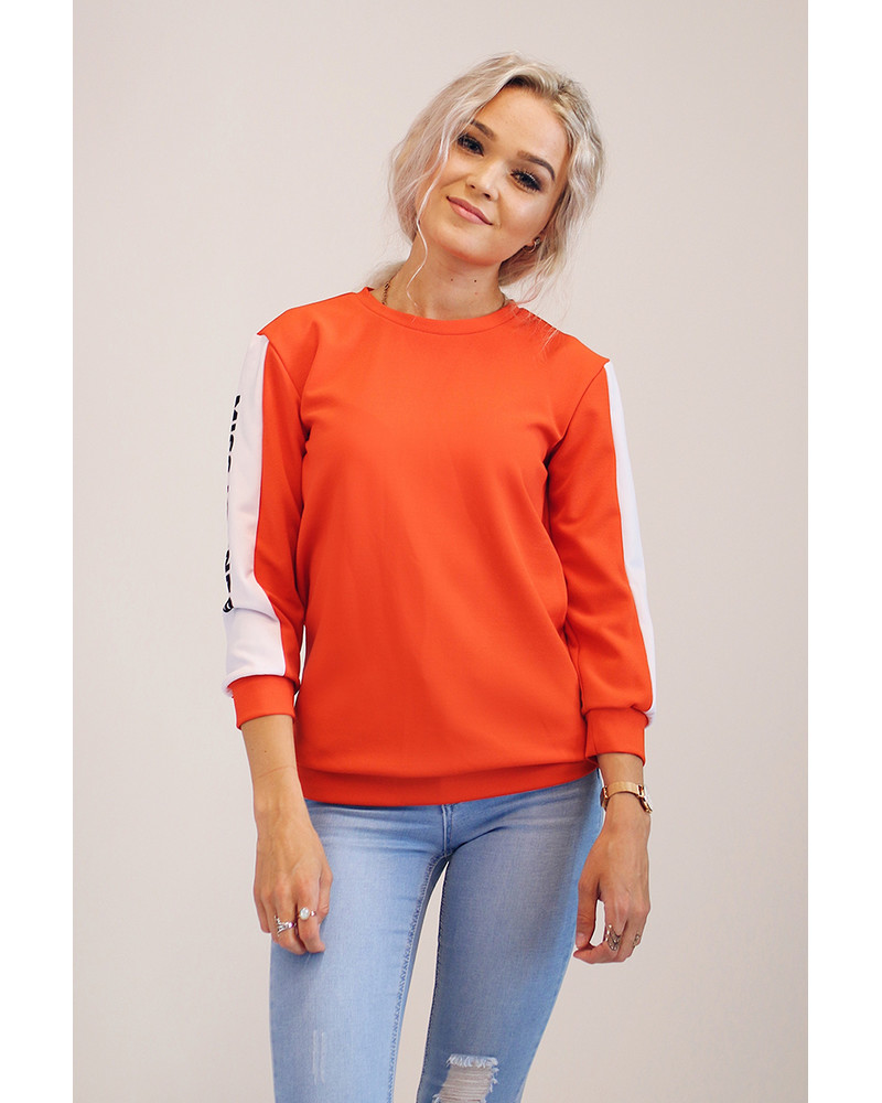 MISS IGANES SIDE ORANGE SWEATER
