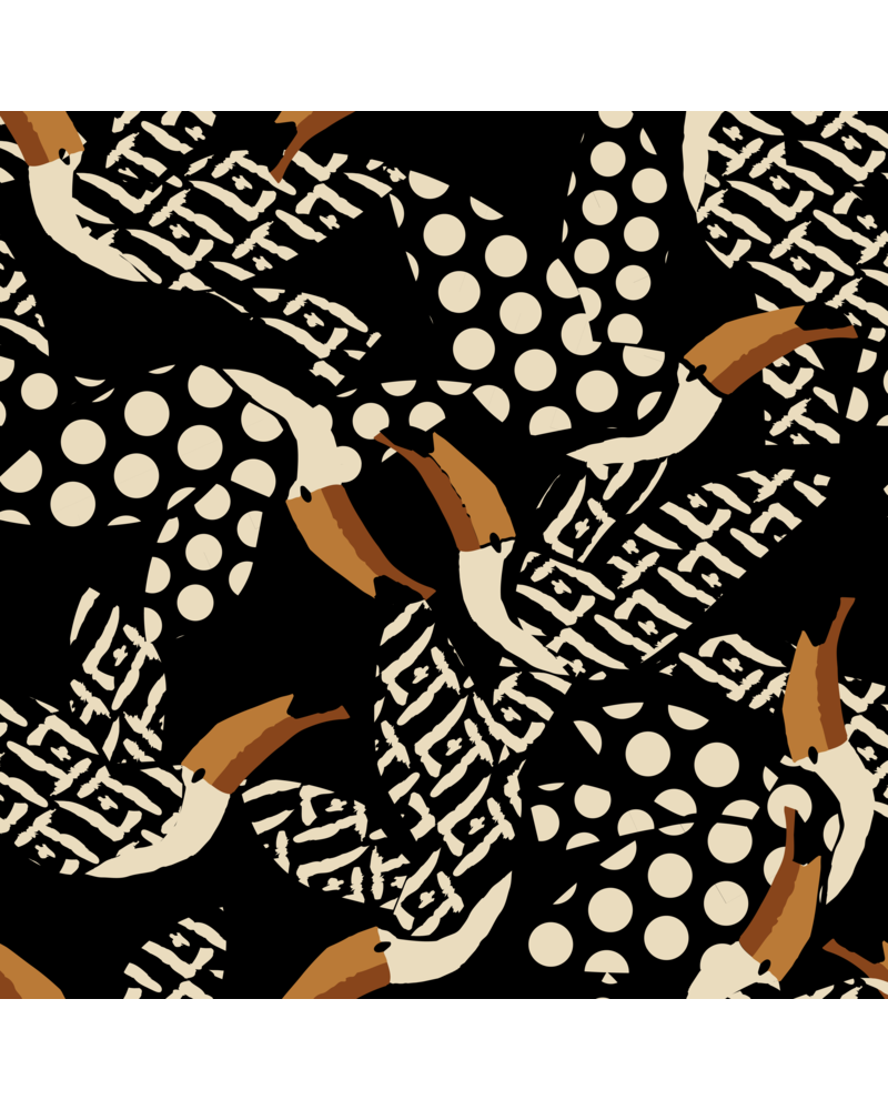 LETRIBE BIRDS WIDE TROUSERS