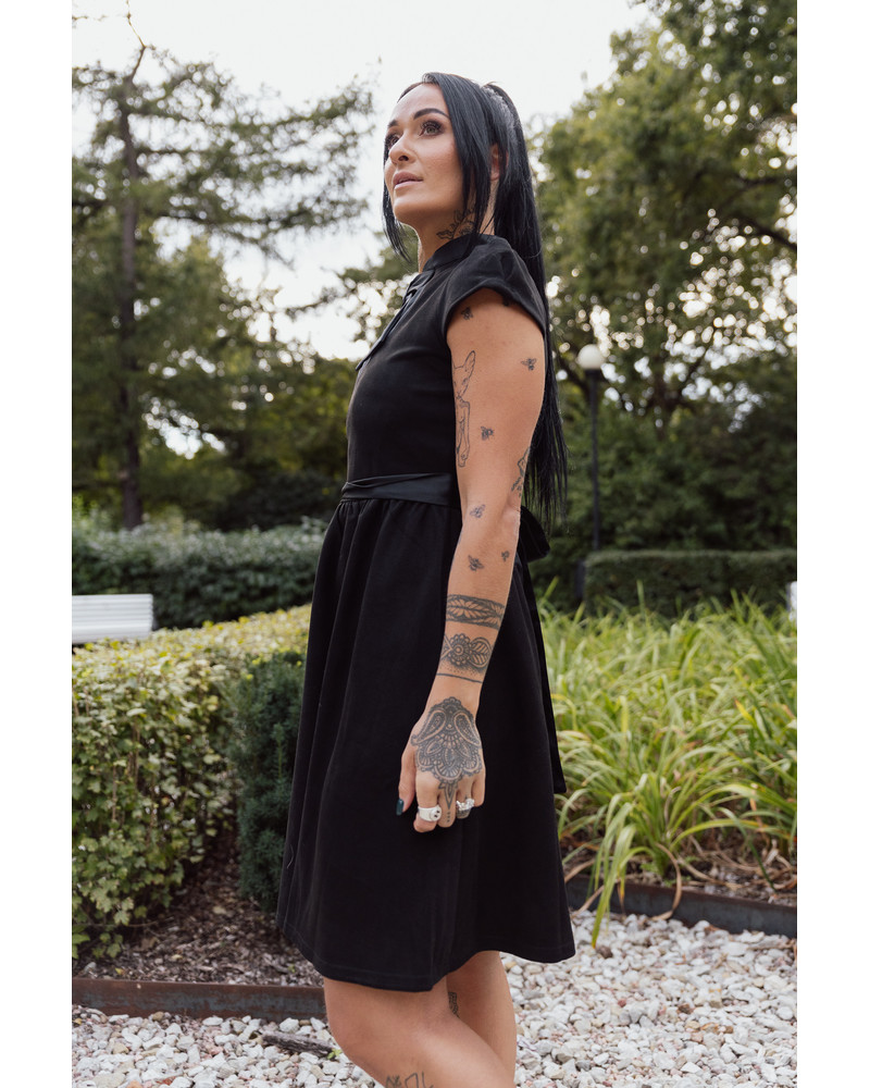 DOLLABLE DRESS SUEDE BLACK