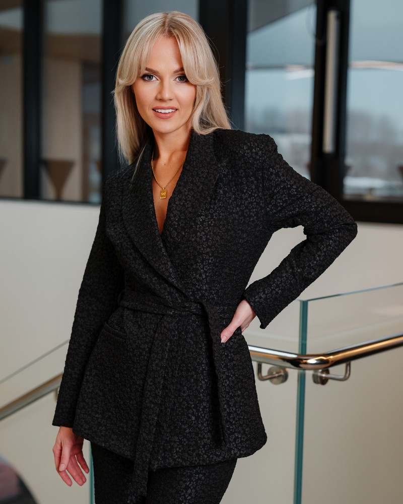 FLOWER POWER SUIT BLACK JACKET