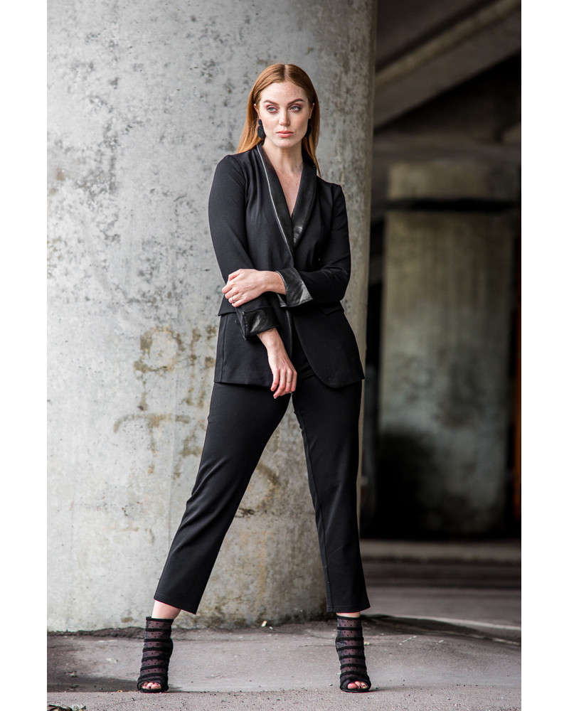SKINNY TROUSERS BLACK