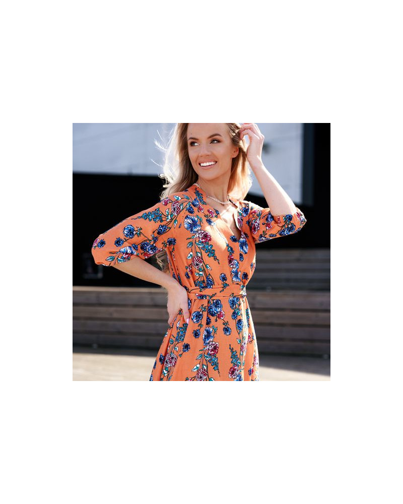 SUMMER COMET MAXI DRESS ORANGE