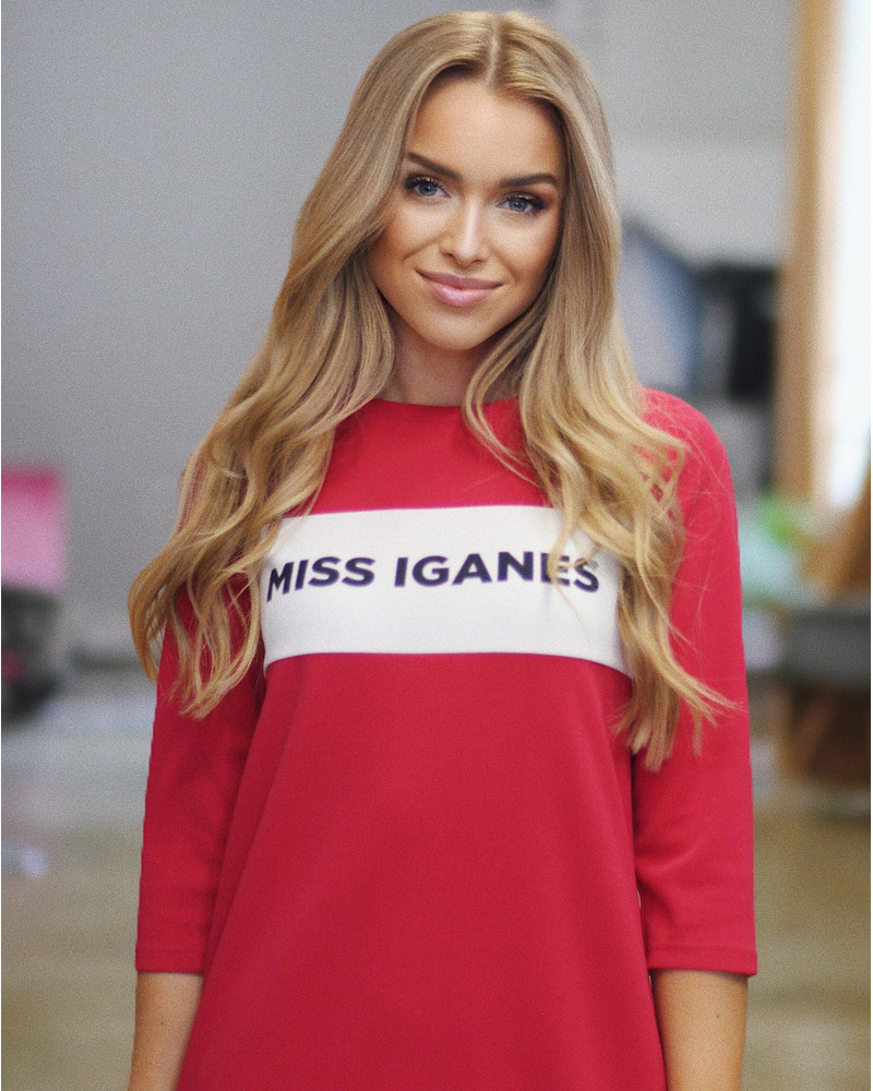 MISS IGANES  POCKET DRESS FUCHSIA