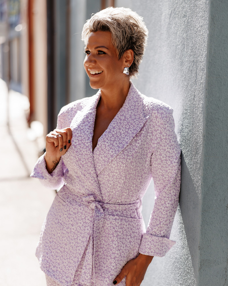 FLOWER POWER SUIT LILAC JACKET