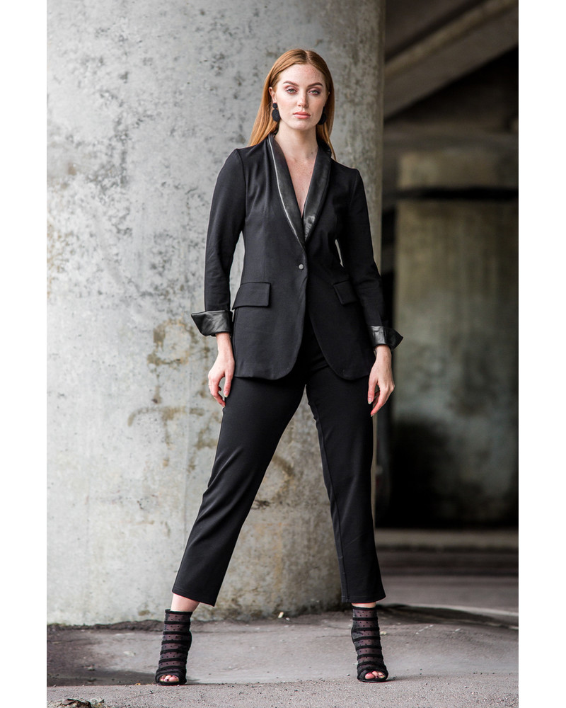 SKINNY TROUSERS BLACK