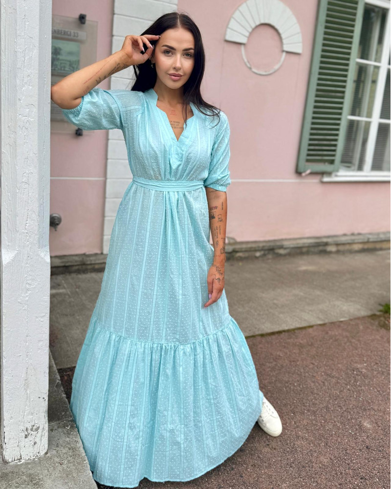 SUMMER COMET MAXI DRESS AQUA BLUE