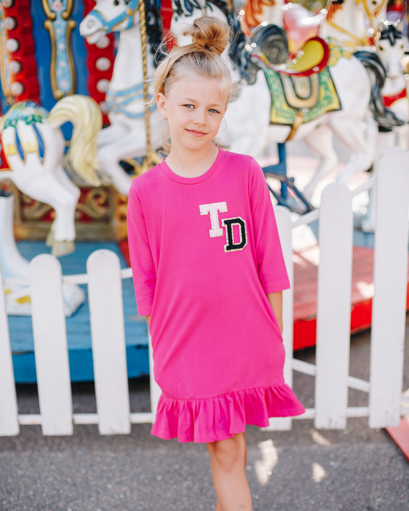 TD KIDS DRESS FUCHSIA