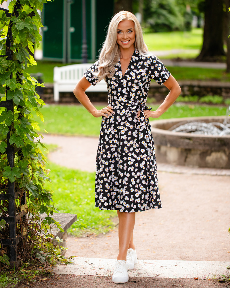 DAISY MOON MIDI DRESS BLACK