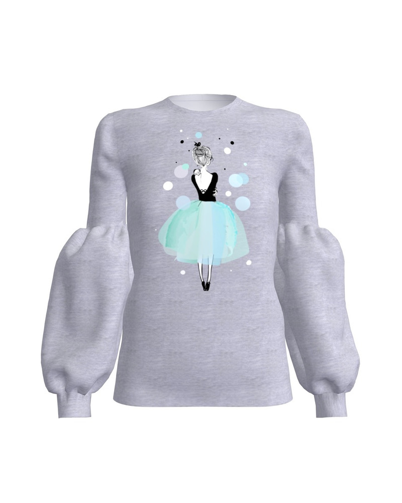 WINTER GIRL ALICE SWEATSHIRT LIGHT GREY