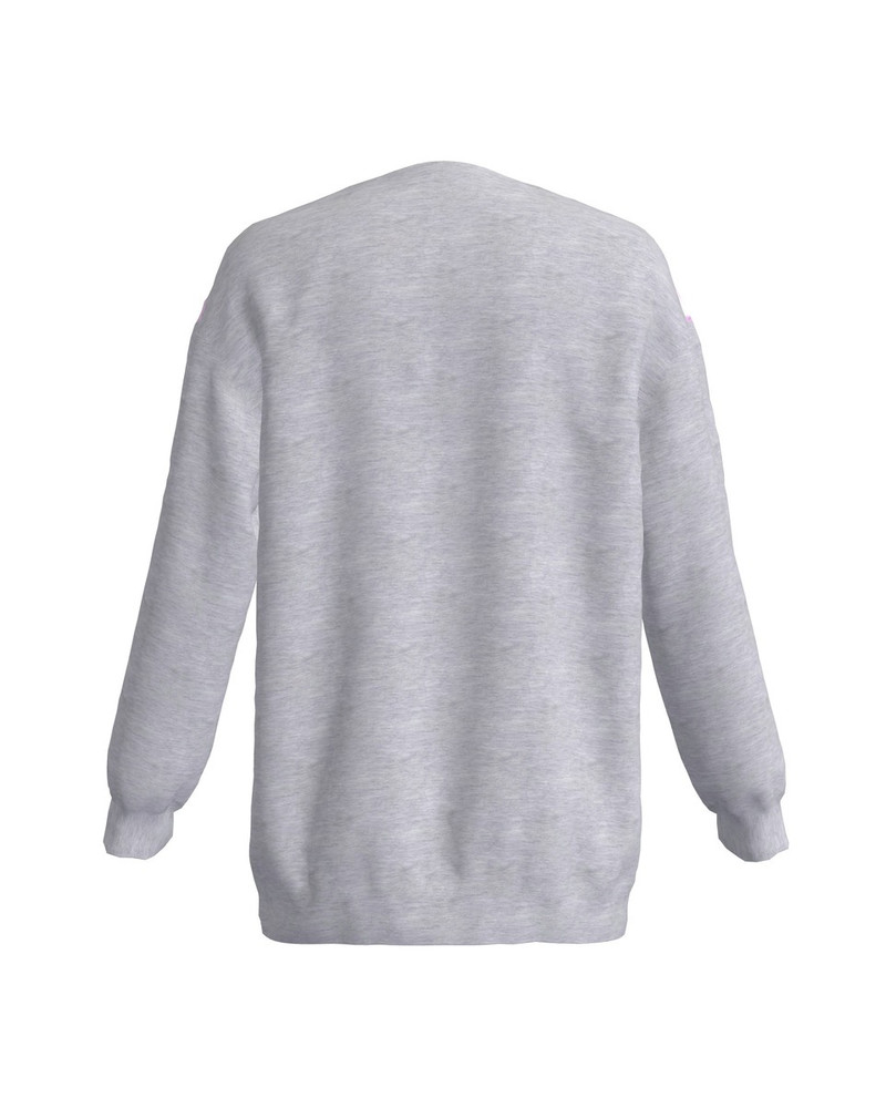 FLOWER WOMAN OVERSIZE SWEATSHIRT GREY