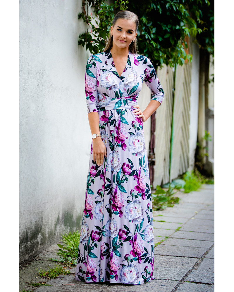 PEONY MAXI ELEGANT DRESS