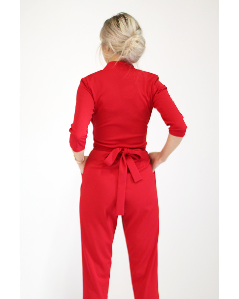 ELEGANT JUMPSUIT RED